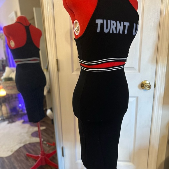 Black 'Turnt Up' Halter Two Piece Set! - Picture 5 of 6